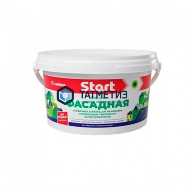 Краска ВД  СТАРТ для фасадов белоснежная 14 кг-./44 |  «ТАТМЕТИЗ» Краска ВД  СТАРТ для фасадов белоснежная 14 кг-./44 -  магазин крепежа «ТАТМЕТИЗ»
