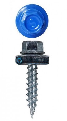 Саморез окрашенный кров. острый 4,8х19 /5005/ (250 шт/уп) ТК |  «ТАТМЕТИЗ» Саморез окрашенный кров. острый 4,8х19 /5005/ (250 шт/уп) ТК -  магазин крепежа «ТАТМЕТИЗ»