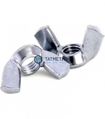 Гайка барашек оцинк М12 |  «ТАТМЕТИЗ» Гайка барашек оцинк М12 -  магазин крепежа «ТАТМЕТИЗ»