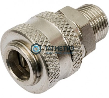 Муфта универсальная быстросъемная ("мама"), внешняя резьба 3/8",  2 шт. // Stels |  «ТАТМЕТИЗ» Муфта универсальная быстросъемная ("мама"), внешняя резьба 3/8",  2 шт. // Stels -  магазин крепежа «ТАТМЕТИЗ»