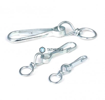 Карабин Тип А с вертлюгом  70  (100 шт/уп) |  «ТАТМЕТИЗ» Карабин Тип А с вертлюгом  70  (100 шт/уп) -  магазин крепежа «ТАТМЕТИЗ»