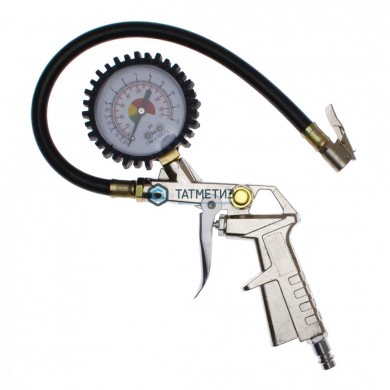 Пистолет для подкачки шин с манометром до 12 атм., ЧЕГЛОК |  «ТАТМЕТИЗ» Пистолет для подкачки шин с манометром до 12 атм., ЧЕГЛОК -  магазин крепежа «ТАТМЕТИЗ»