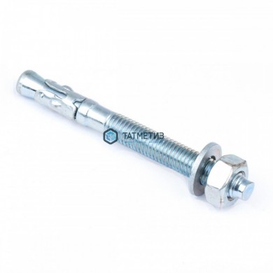 Анкер клиновой 12x100  ( 40 шт/уп) белый цинк R |  «ТАТМЕТИЗ» Анкер клиновой 12x100  ( 40 шт/уп) белый цинк R -  магазин крепежа «ТАТМЕТИЗ»