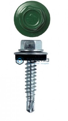 Саморез окраш.кров. 5,5х25 /6005/  (3000 шт/уп)  КК |  «ТАТМЕТИЗ» Саморез окраш.кров. 5,5х25 /6005/  (3000 шт/уп)  КК -  магазин крепежа «ТАТМЕТИЗ»