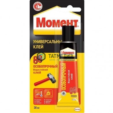 Клей Момент 88 особопрочный, тюбик 30мл |  «ТАТМЕТИЗ» Клей Момент 88 особопрочный, тюбик 30мл -  магазин крепежа «ТАТМЕТИЗ»