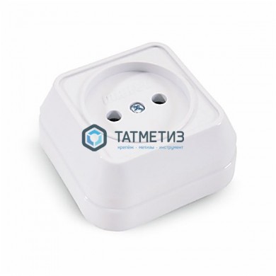 Розетка 1-м ОП без зазаемл 16А  квадр. бел. MAKEL 45102 |  «ТАТМЕТИЗ» Розетка 1-м ОП без зазаемл 16А  квадр. бел. MAKEL 45102 -  магазин крепежа «ТАТМЕТИЗ»
