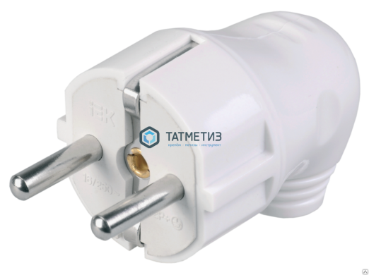 Эл.вилка угловая с/з бел 16А ИЭК  ВПу11-01-Ст |  «ТАТМЕТИЗ» Эл.вилка угловая с/з бел 16А ИЭК  ВПу11-01-Ст -  магазин крепежа «ТАТМЕТИЗ»