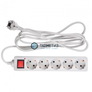 Удлинитель с сет.фильтром 5 х 3м с с/з 7А IP20  ПВС3*0,75 BURO 354124 |  «ТАТМЕТИЗ» Удлинитель с сет.фильтром 5 х 3м с с/з 7А IP20  ПВС3*0,75 BURO 354124 -  магазин крепежа «ТАТМЕТИЗ»