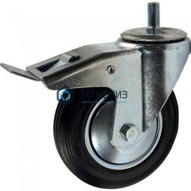 Колесо поворотные с болтом и тормозом d  75 мм |  «ТАТМЕТИЗ» Колесо поворотные с болтом и тормозом d  75 мм -  магазин крепежа «ТАТМЕТИЗ»