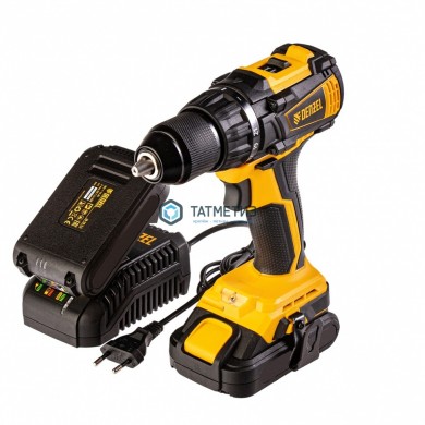 Дрель-шуруповерт аккумуляторная бесщет. BLDL-IB-18-02, Li-Ion, 18 В, 2 акк// Denzel |  «ТАТМЕТИЗ» Дрель-шуруповерт аккумуляторная бесщет. BLDL-IB-18-02, Li-Ion, 18 В, 2 акк// Denzel -  магазин крепежа «ТАТМЕТИЗ»