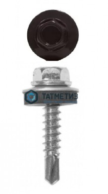 Саморез окраш.кров. 5,5х19 /8019/  (250 шт/уп) R |  «ТАТМЕТИЗ» Саморез окраш.кров. 5,5х19 /8019/  (250 шт/уп) R -  магазин крепежа «ТАТМЕТИЗ»