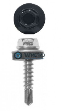 Саморез окраш.кров. 5,5х19 /7024/  (4000 шт/уп) КК |  «ТАТМЕТИЗ» Саморез окраш.кров. 5,5х19 /7024/  (4000 шт/уп) КК -  магазин крепежа «ТАТМЕТИЗ»