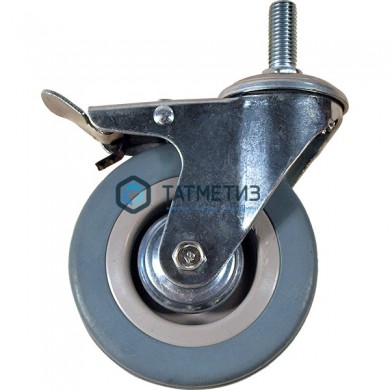 Колесо поворотные с болтом и тормозом (светло-серые) d  50мм |  «ТАТМЕТИЗ» Колесо поворотные с болтом и тормозом (светло-серые) d  50мм -  магазин крепежа «ТАТМЕТИЗ»