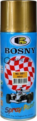 Краска аэроз. BOSNY 520 мл. №351  ЗОЛОТИСТАЯ |  «ТАТМЕТИЗ» Краска аэроз. BOSNY 520 мл. №351  ЗОЛОТИСТАЯ -  магазин крепежа «ТАТМЕТИЗ»