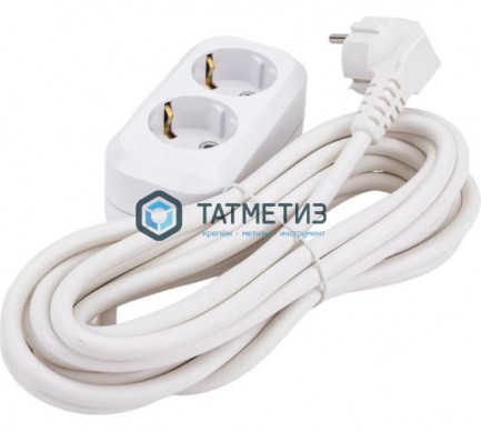 Удлинитель бытовой 2х3м с/з, 16А, IP20, ПВС 3х1,5 UNIVersal E-302А |  «ТАТМЕТИЗ» Удлинитель бытовой 2х3м с/з, 16А, IP20, ПВС 3х1,5 UNIVersal E-302А -  магазин крепежа «ТАТМЕТИЗ»