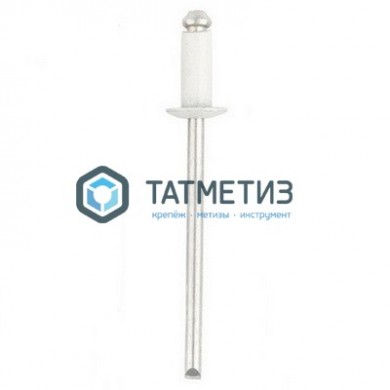 Заклепки ZK ал/ст 4,8x12 RAL 9003 ( 500 шт/уп) |  «ТАТМЕТИЗ» Заклепки ZK ал/ст 4,8x12 RAL 9003 ( 500 шт/уп) -  магазин крепежа «ТАТМЕТИЗ»