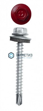 Саморез окраш.кров. 4,8х50 (51) /3005/ винно-красный |  «ТАТМЕТИЗ» Саморез окраш.кров. 4,8х50 (51) /3005/ винно-красный -  магазин крепежа «ТАТМЕТИЗ»