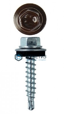 Саморез окраш.кров. 4,8х29 /8017/  (4 000 шт/уп)  МС |  «ТАТМЕТИЗ» Саморез окраш.кров. 4,8х29 /8017/  (4 000 шт/уп)  МС -  магазин крепежа «ТАТМЕТИЗ»