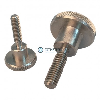 Винт нажимной высокий с накатанной головкой ДИН 464 А1 M 3X10 -  магазин крепежа «ТАТМЕТИЗ»