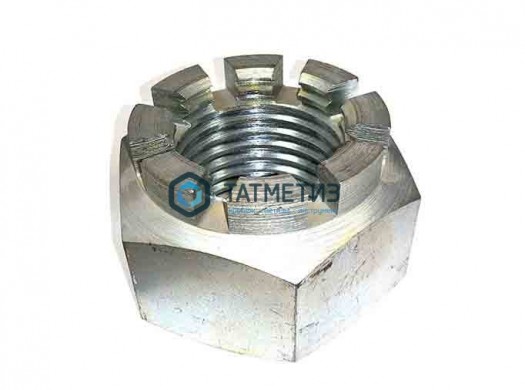 Гайка корончатая ДИН 935 А2 M 20 |  «ТАТМЕТИЗ» Гайка корончатая ДИН 935 А2 M 20 -  магазин крепежа «ТАТМЕТИЗ»