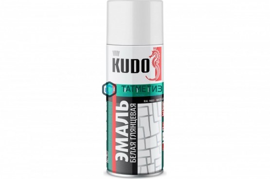 Краска аэроз. KUDO 520 мл. №1101  БЕЛАЯ  матовая |  «ТАТМЕТИЗ» Краска аэроз. KUDO 520 мл. №1101  БЕЛАЯ  матовая -  магазин крепежа «ТАТМЕТИЗ»