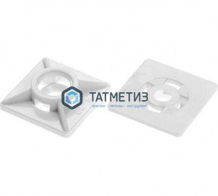 Площадка д/хом 27*27 белая (500 шт/уп.) |  «ТАТМЕТИЗ» Площадка д/хом 27*27 белая (500 шт/уп.) -  магазин крепежа «ТАТМЕТИЗ»