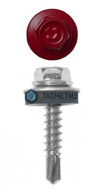 Саморез окраш.кров. 5,5х19 /3005/ (250 шт/уп) D |  «ТАТМЕТИЗ» Саморез окраш.кров. 5,5х19 /3005/ (250 шт/уп) D -  магазин крепежа «ТАТМЕТИЗ»