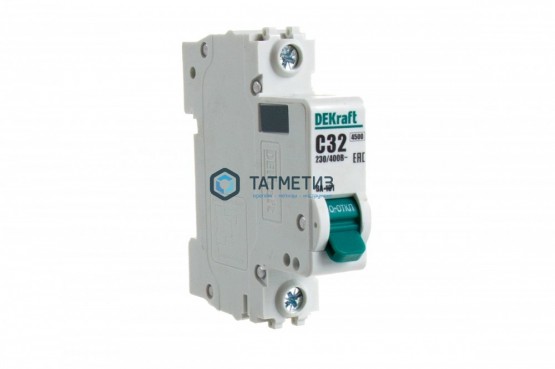 Выключатель автоматический 1п 32А С ВА-101 4.5кА DEKraft |  «ТАТМЕТИЗ» Выключатель автоматический 1п 32А С ВА-101 4.5кА DEKraft -  магазин крепежа «ТАТМЕТИЗ»