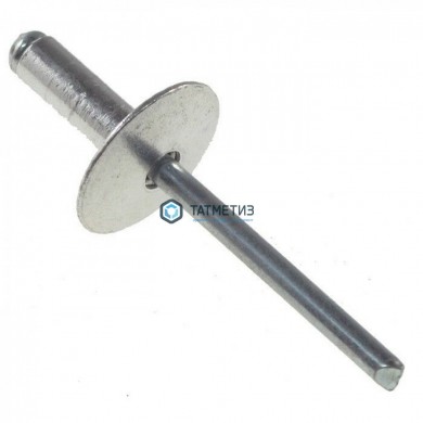 Заклепка 4,8 х 16/14 вытяжная с шир.бортиком нерж А2/А2 DIN 7337** |  «ТАТМЕТИЗ» Заклепка 4,8 х 16/14 вытяжная с шир.бортиком нерж А2/А2 DIN 7337** -  магазин крепежа «ТАТМЕТИЗ»