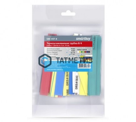 Набор термоусадочных трубок 8/4 (7 цветов по 3шт) 10см Navigator |  «ТАТМЕТИЗ» Набор термоусадочных трубок 8/4 (7 цветов по 3шт) 10см Navigator -  магазин крепежа «ТАТМЕТИЗ»