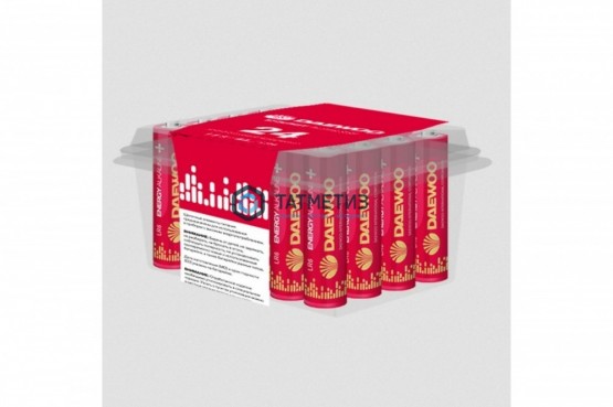 Батарейка алкалиновая тип AA / LR6 1.5В Energy ПРОМО Pack-24 (уп.24шт) DAEWOO |  «ТАТМЕТИЗ» Батарейка алкалиновая тип AA / LR6 1.5В Energy ПРОМО Pack-24 (уп.24шт) DAEWOO -  магазин крепежа «ТАТМЕТИЗ»