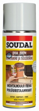 Пена монтажная SOUDAL  300мл /12 |  «ТАТМЕТИЗ» Пена монтажная SOUDAL  300мл /12 -  магазин крепежа «ТАТМЕТИЗ»