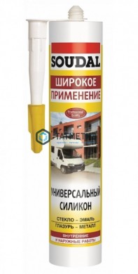 Герметик силиконовый SOUDAL универсальный ПРОЗРАЧНЫЙ 280 мл / 15 -  магазин крепежа «ТАТМЕТИЗ»