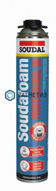 Пена монтажная проф SOUDAL  SOUDAFOAM Professional 60 750 мл /12 |  «ТАТМЕТИЗ» Пена монтажная проф SOUDAL  SOUDAFOAM Professional 60 750 мл /12 -  магазин крепежа «ТАТМЕТИЗ»