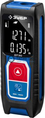 Дальномер лазерный "ДЛ-50", точность 2 мм, дальность 50м, класс защиты IP54, ЗУБР Профессионал 34925 |  «ТАТМЕТИЗ» Дальномер лазерный "ДЛ-50", точность 2 мм, дальность 50м, класс защиты IP54, ЗУБР Профессионал 34925 -  магазин крепежа «ТАТМЕТИЗ»