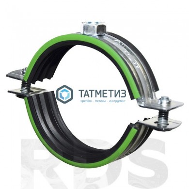 Хомут  60-62мм (2") сантехнический с гайкой М10 БЕЛЫЙ уплотнит. |  «ТАТМЕТИЗ» Хомут  60-62мм (2") сантехнический с гайкой М10 БЕЛЫЙ уплотнит. -  магазин крепежа «ТАТМЕТИЗ»