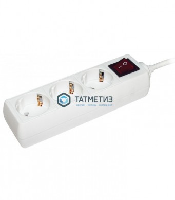 Удлинитель бытовой 3х5м с заземл. 10А, ПВС 3x0,75, UNIVersal У10-554 |  «ТАТМЕТИЗ» Удлинитель бытовой 3х5м с заземл. 10А, ПВС 3x0,75, UNIVersal У10-554 -  магазин крепежа «ТАТМЕТИЗ»