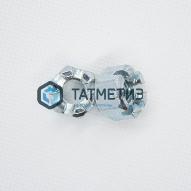 Гайка корончатая DIN 935, исп.1, оц М 6 |  «ТАТМЕТИЗ» Гайка корончатая DIN 935, исп.1, оц М 6 -  магазин крепежа «ТАТМЕТИЗ»