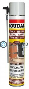 Пена монтажная SOUDAL  300мл /12 |  «ТАТМЕТИЗ» Пена монтажная SOUDAL  300мл /12 -  магазин крепежа «ТАТМЕТИЗ»