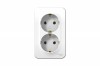 Розетка 2-м ОП BLANCA 16А 250В без заземл., бел., с изолирующей пластиной, без шторок |  «ТАТМЕТИЗ» Розетка 2-м ОП BLANCA 16А 250В без заземл., бел., с изолирующей пластиной, без шторок -  магазин крепежа «ТАТМЕТИЗ»
