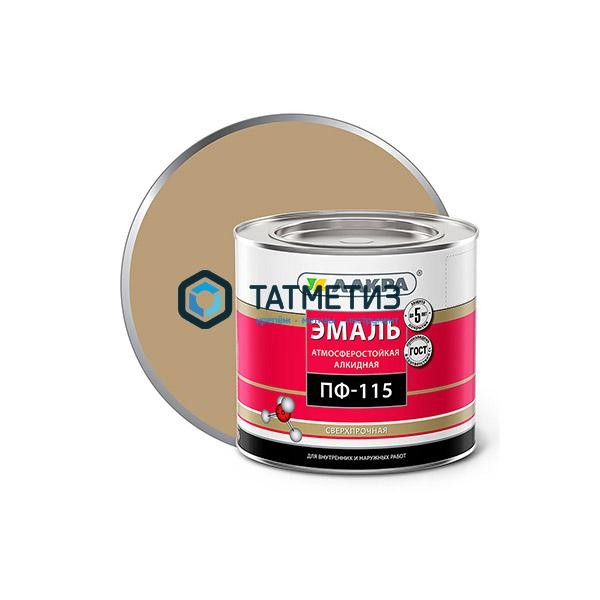 Эмаль ПФ-115  БЕЖЕВАЯ  2 кг-. /6 ЛАКРА Эмаль ПФ-115  БЕЖЕВАЯ  2 кг-. /6 ЛАКРА