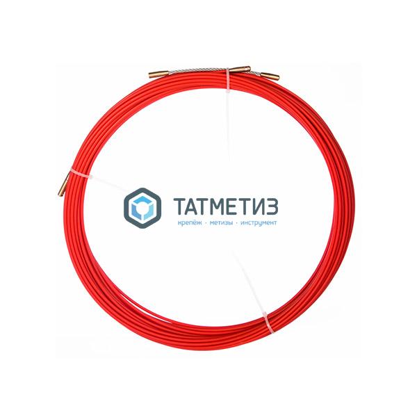Протяжка кабельная REXANT (мини УЗК в бухте), стеклопруток, d=3,5 мм 20 м, красная Протяжка кабельная REXANT (мини УЗК в бухте), стеклопруток, d=3,5 мм 20 м, красная