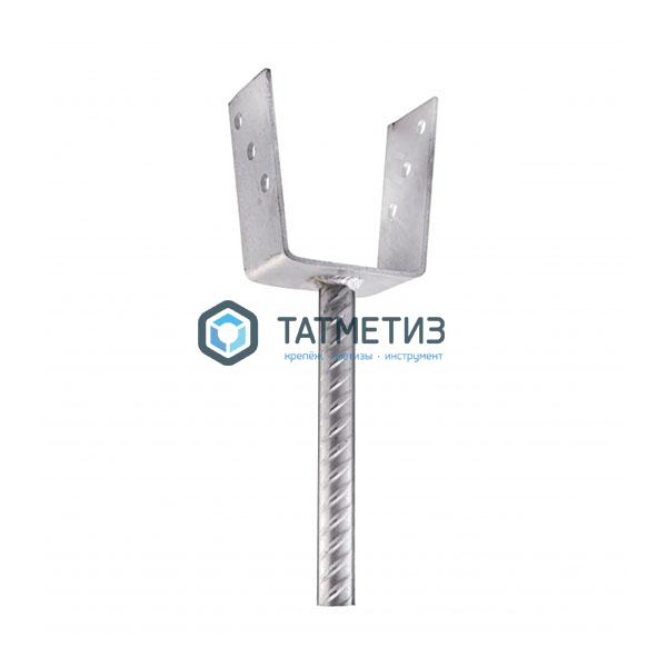 Основание колонны бруса на 100 мм, 120х100х100х6,0 мм, Н=250 мм, д=20 мм,  покрытие: ZINGA (4) Основание колонны бруса на 100 мм, 120х100х100х6,0 мм, Н=250 мм, д=20 мм,  покрытие: ZINGA (4)