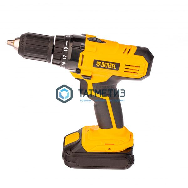 Дрель-шуруповерт аккумуляторная CDL-IB-18-02, Li-Ion, 18 В, 1,5 Ач, 2 акк.// Denzel Дрель-шуруповерт аккумуляторная CDL-IB-18-02, Li-Ion, 18 В, 1,5 Ач, 2 акк.// Denzel