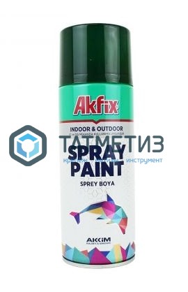 Краска аэроз. ЗЕЛЕНЫЙ МОХ  RAL6005 400ML Gw.300Gr(6) Akfix Краска аэроз. ЗЕЛЕНЫЙ МОХ  RAL6005 400ML Gw.300Gr(6) Akfix