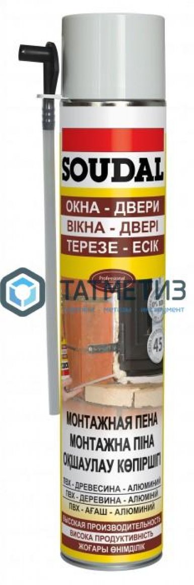 Пена монтажная SOUDAL  300мл /12 |  «ТАТМЕТИЗ» Пена монтажная SOUDAL  300мл /12 -  магазин «ТАТМЕТИЗ»