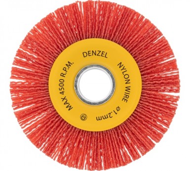 Щетка для УШМ дисковая 125 мм, нейлоновая щетина, посадка 22,2 мм// Denzel |  «ТАТМЕТИЗ» Щетка для УШМ дисковая 125 мм, нейлоновая щетина, посадка 22,2 мм// Denzel -  магазин «ТАТМЕТИЗ»