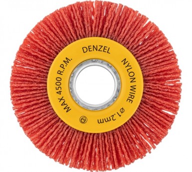 Щетка для УШМ дисковая 100 мм, нейлоновая щетина, посадка 22,2 мм// Denzel |  «ТАТМЕТИЗ» Щетка для УШМ дисковая 100 мм, нейлоновая щетина, посадка 22,2 мм// Denzel -  магазин «ТАТМЕТИЗ»
