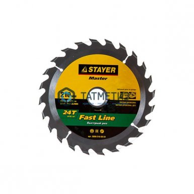 Диск пильный по дереву 210х30мм, 24Т STAYER MASTER "FAST-Line" |  «ТАТМЕТИЗ» Диск пильный по дереву 210х30мм, 24Т STAYER MASTER "FAST-Line" -  магазин «ТАТМЕТИЗ»