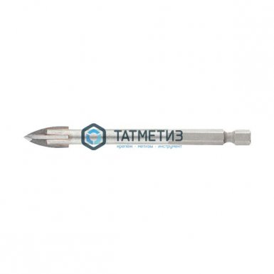 Сверло по керамике 12 мм, крестовая пластинка, шестигр. хвостовик // БАРС |  «ТАТМЕТИЗ» Сверло по керамике 12 мм, крестовая пластинка, шестигр. хвостовик // БАРС -  магазин «ТАТМЕТИЗ»